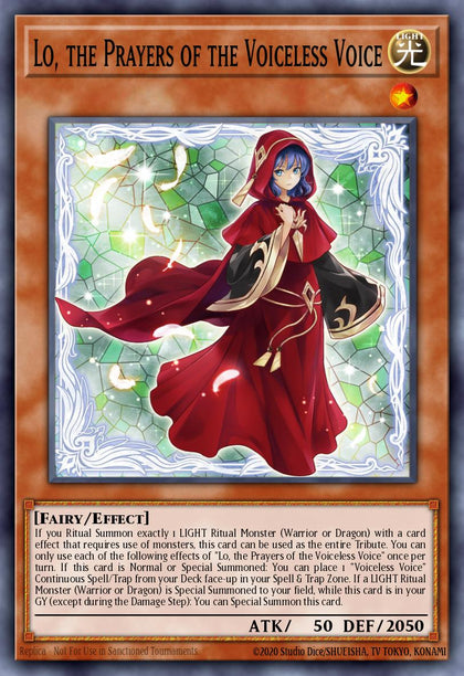 Lo, the Prayers of the Voiceless Voice - PHNI-EN019 - Quarter Century Secret Rare - NM