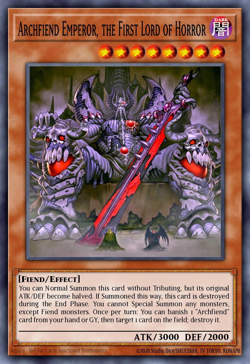 Archfiend Emperor, the First Lord of Horror - JOTL-EN001 - Ultra Rare - NM