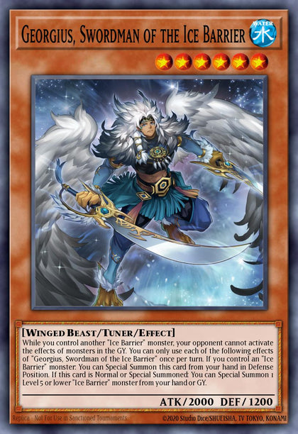 Georgius, Swordman of the Ice Barrier - BLTR-EN006 - Secret Rare - PO