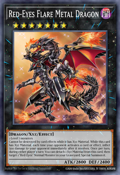 Red-Eyes Flare Metal Dragon - RA01-EN038 - Collectors Rare - NM