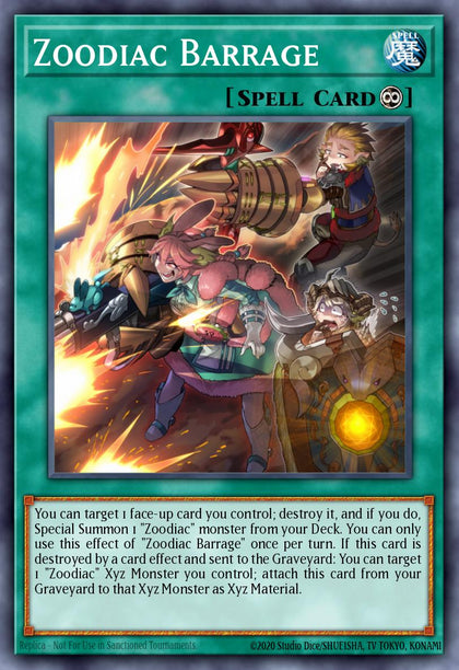 Zoodiac Barrage - RA04-EN091 - Quarter Century Secret Rare - NM