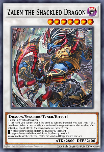 Zalen the Shackled Dragon - BPRO-EN042 - Super Rare - NM