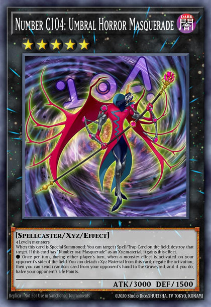 Number C104: Umbral Horror Masquerade - RA05-EN046 - Secret Rare - NM
