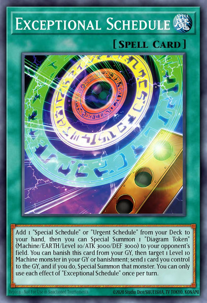Exceptional Schedule - BLZD-EN054 - Secret Rare - NM