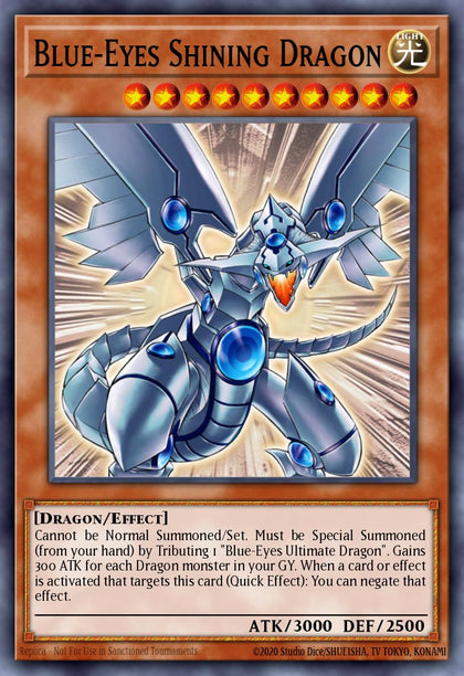 Blue-Eyes Shining Dragon - RP02-EN096 - Secret Rare - NM