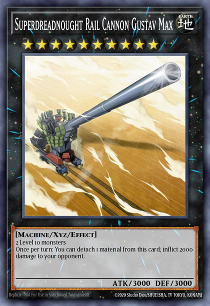 Superdreadnought Rail Cannon Gustav Max - RA04-EN063 - Collectors Rare - NM