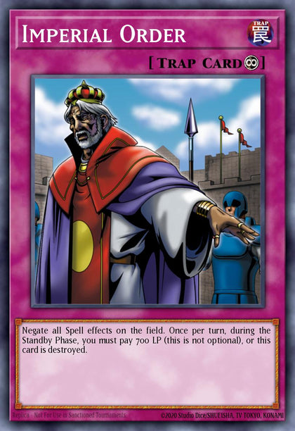 Imperial Order - RA03-EN106 - Platinum Secret Rare - NM