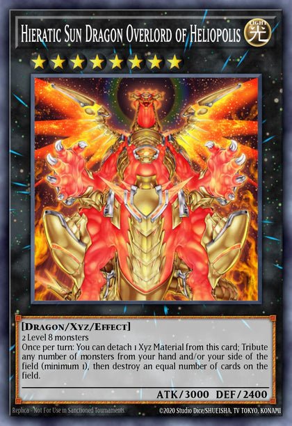Hieratic Sun Dragon Overlord of Heliopolis - CT09-EN004 - Secret Rare - EX