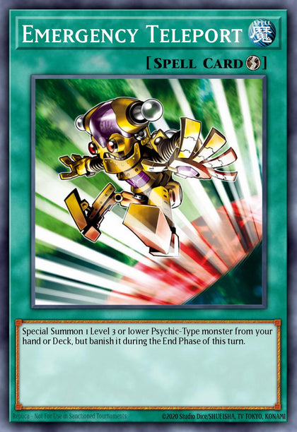 Emergency Teleport - RA02-EN053 - Quarter Century Secret Rare - NM