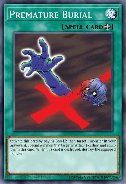 Premature Burial - RA03-EN103 - Platinum Secret Rare - NM