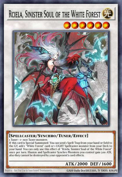 Rciela, Sinister Soul of the White Forest - INFO-EN039 - Quarter Century Secret Rare - NM