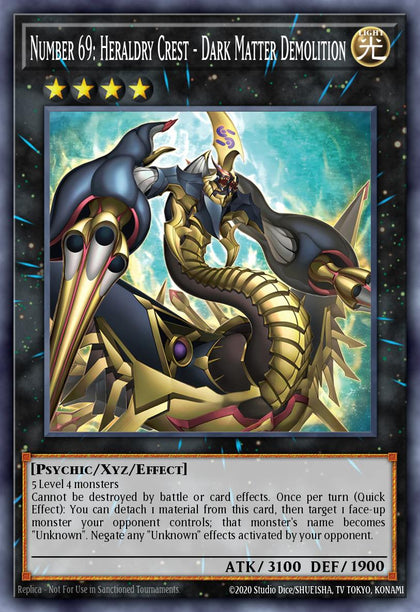 Number 69: Heraldry Crest - Dark Matter Demolition - ALIN-EN046 - Ultra Rare - NM
