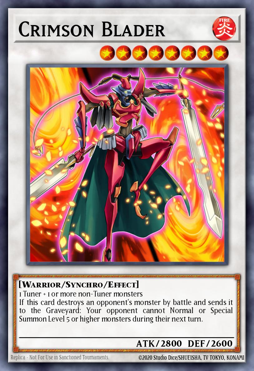 Crimson Blader - RA04-EN161 - Platinum Secret Rare - NM