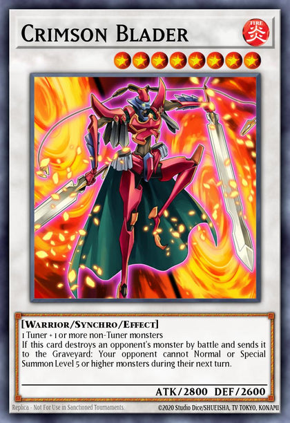 Crimson Blader - RA04-EN161 - Platinum Secret Rare - NM