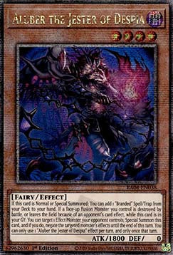 Aluber the Jester of Despia - RA04-EN038 - Quarter Century Secret Rare - NM