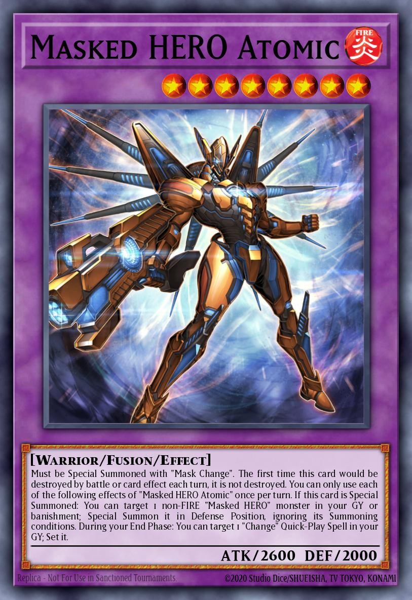 Masked HERO Atomic - MZMU-EN016 - Super Rare - NM