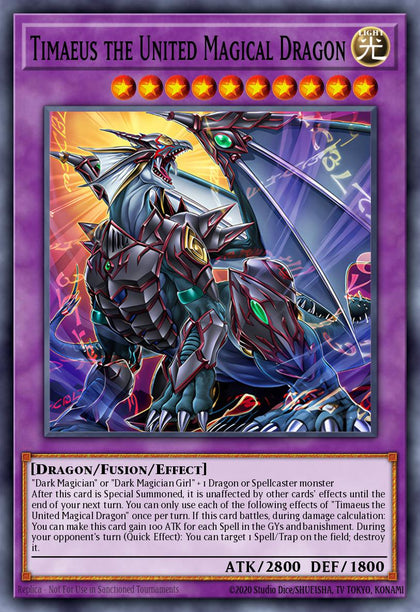 Timaeus the United Magical Dragon - MZMU-EN012 - Ultra Rare - NM