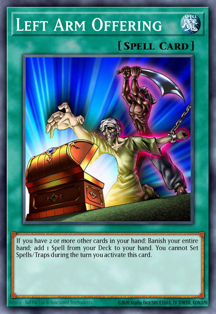 Left Arm Offering - RA04-EN086 - Quarter Century Secret Rare - NM