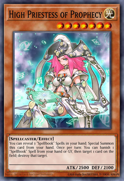 High Priestess of Prophecy - RA04-EN184 - Quarter Century Secret Rare - NM