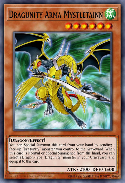 Dragunity Arma Mystletainn - SDDL-EN002 - Super Rare - EX