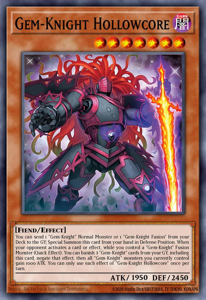 Gem-Knight Hollowcore - BLMM-EN022 - Secret Rare - NM