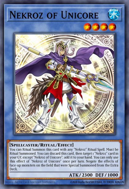Nekroz of Unicore - RA03-EN262 - Platinum Secret Rare - NM