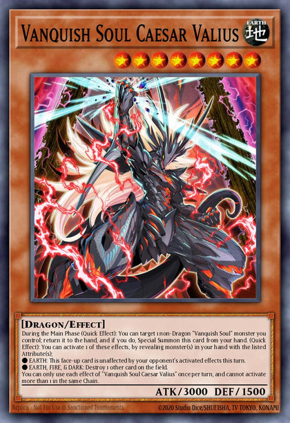 Vanquish Soul Caesar Valius - RA04-EN046 - Super Rare - NM