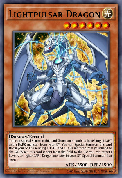 Lightpulsar Dragon - SDDC-EN001 - Ultra Rare - EX