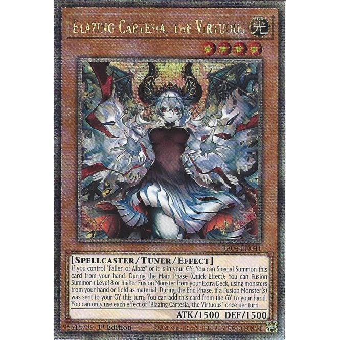 Blazing Cartesia, the Virtuous - RA04-EN041 - Quarter Century Secret Rare - NM