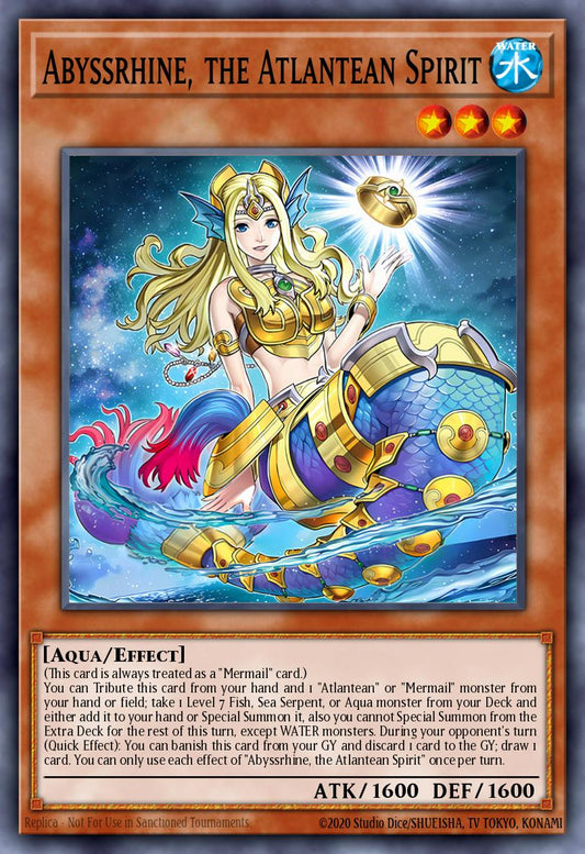 Abyssrhine, the Atlantean Spirit - ROTA-EN017 - Secret Rare - NM