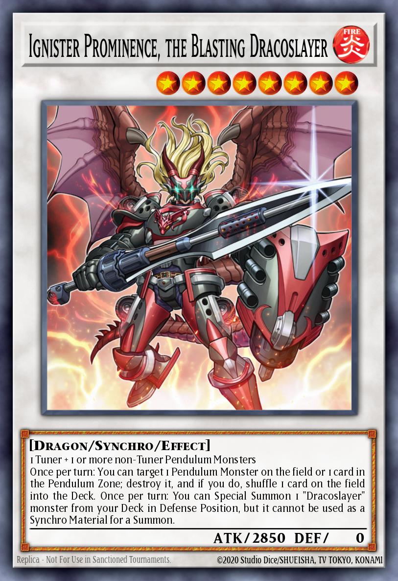 Ignister Prominence, the Blasting Dracoslayer - RA04-EN253 - Quarter Century Secret Rare - NM