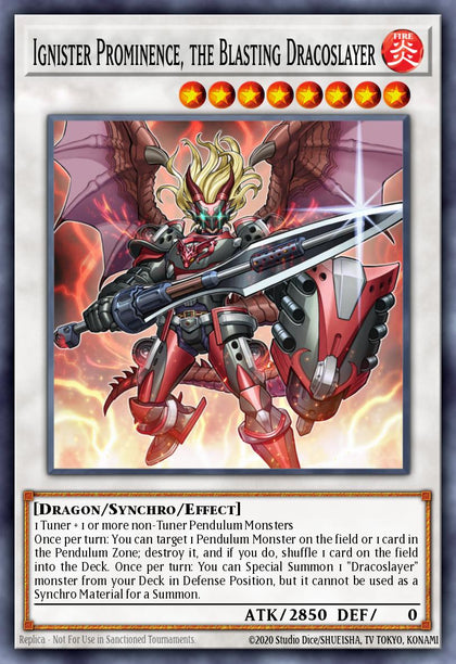 Ignister Prominence, the Blasting Dracoslayer - RA04-EN253 - Quarter Century Secret Rare - NM
