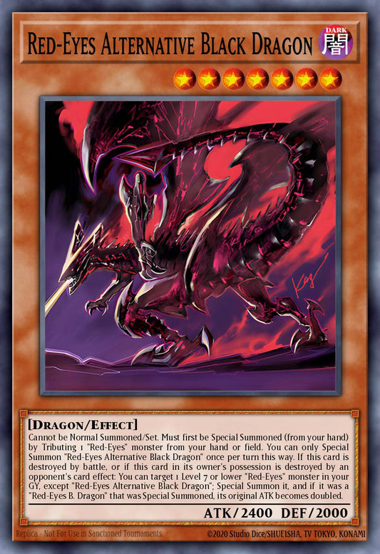 Red-Eyes Alternative Black Dragon - TN19-EN005 - Secret Rare - NM