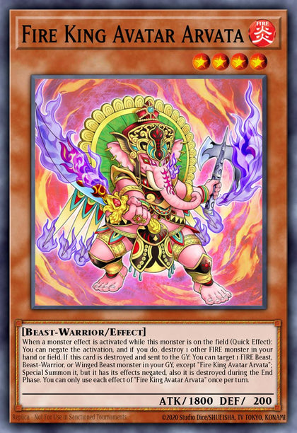 Fire King Avatar Arvata - SR14-EN047 - Common - NM