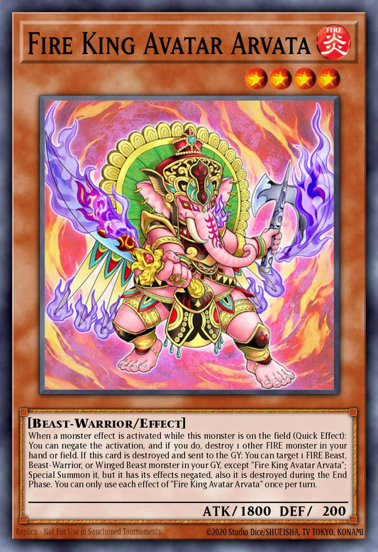 Fire King Avatar Arvata - SR14-EN047 - Common - NM