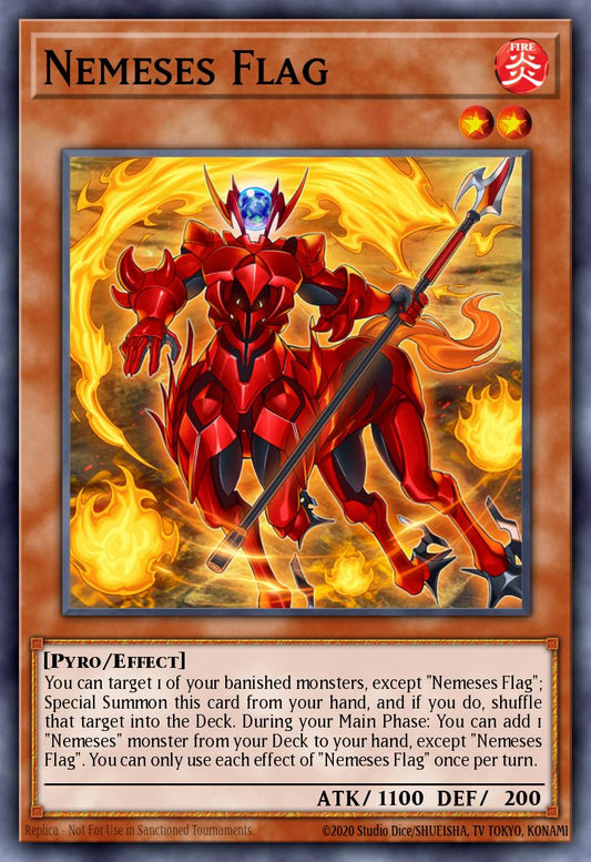 Nemeses Flag - RA03-EN024 - Quarter Century Secret Rare - NM