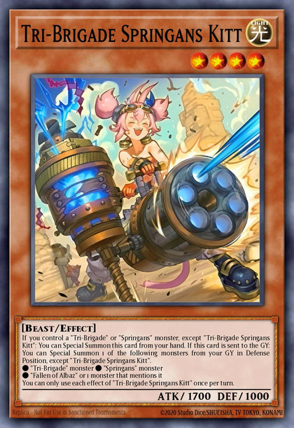 Tri-Brigade Springans Kitt - BPRO-EN025 - Secret Rare - NM