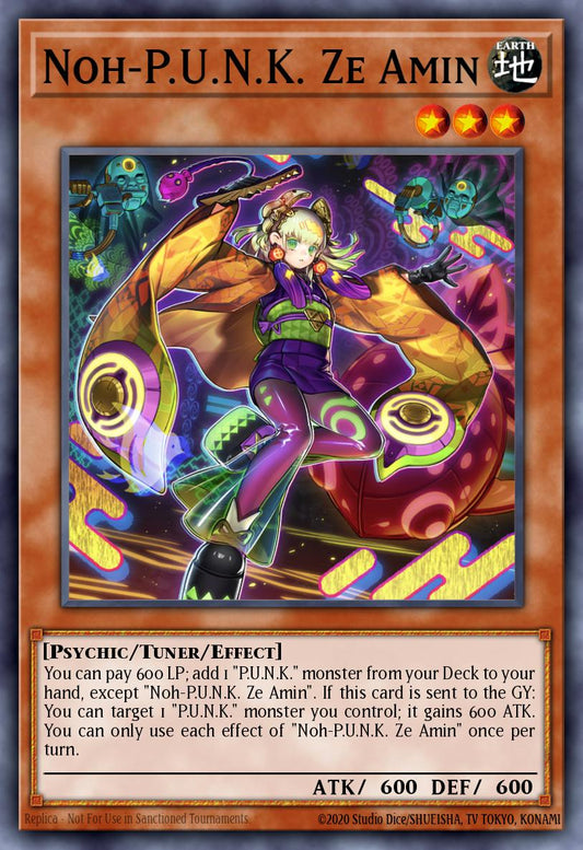 Noh-P.U.N.K. Ze Amin - RA04-EN293 - Quarter Century Secret Rare - NM