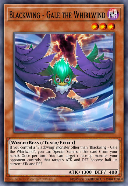 Blackwing - Gale the Whirlwind - RA03-EN215 - Platinum Secret Rare - NM