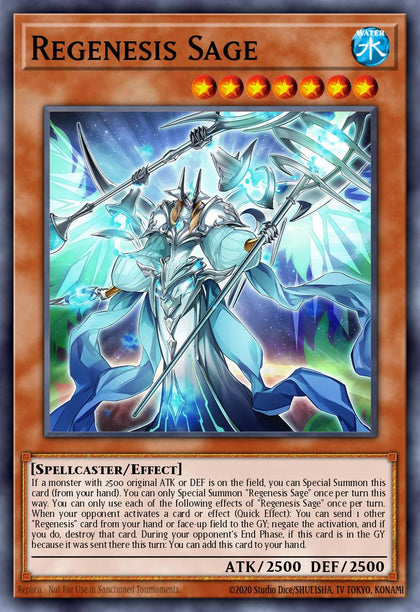Regenesis Sage - ALIN-EN014 - Quarter Century Secret Rare - NM