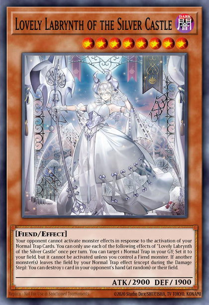 Lovely Labrynth of the Silver Castle - RA04-EN295 - Platinum Secret Rare - NM