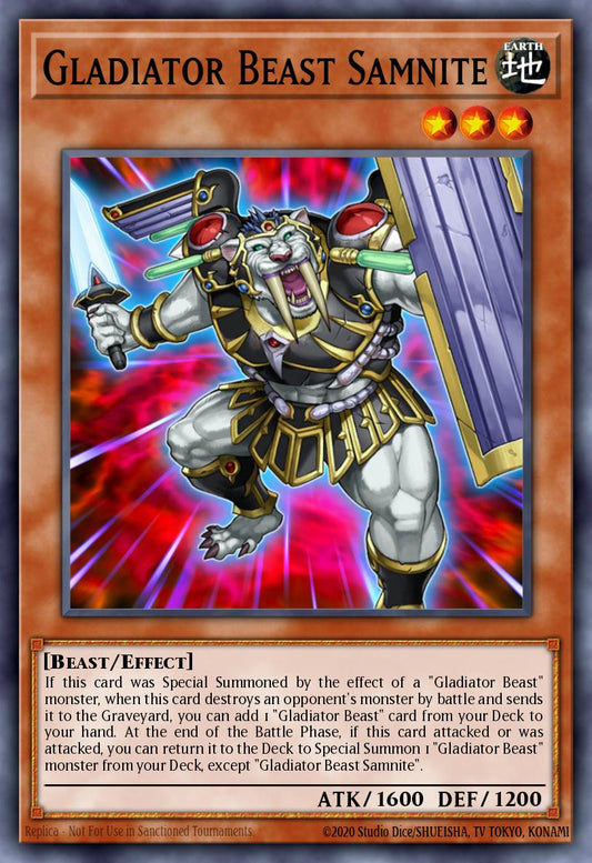 Gladiator Beast Samnite - MZTM-EN069 - Rare - NM