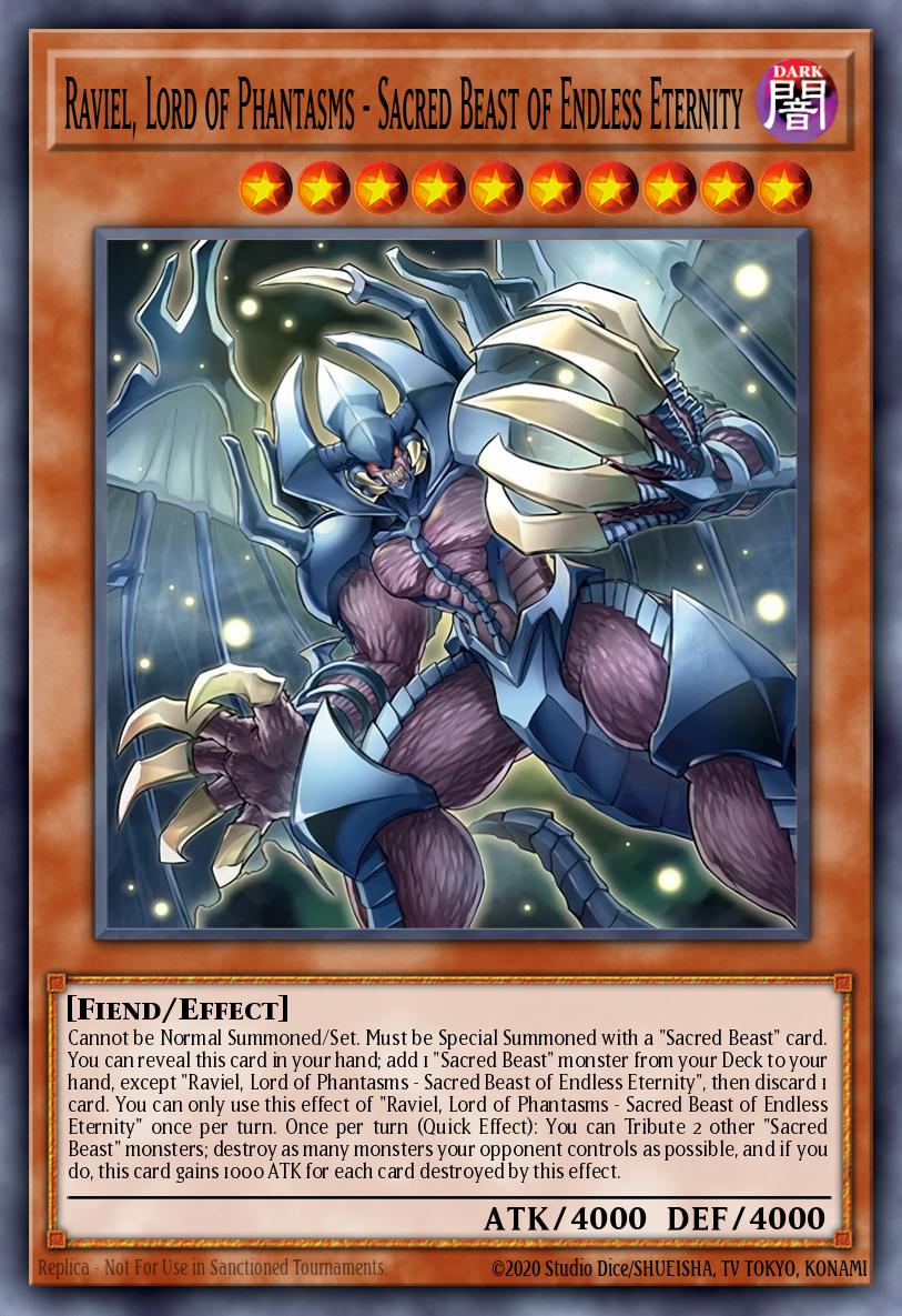Infinity of the Sacred Beasts - Raviel, Lord of Phantasms - CORI EN007 - Starlight Rare - NM