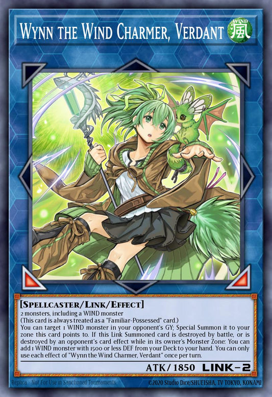 Wynn the Wind Charmer, Verdant - RA03-EN045 - Quarter Century Secret Rare - NM