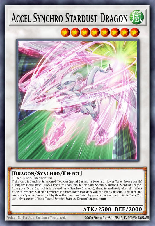 Accel Synchro Stardust Dragon - MP24-EN030 - Quarter Century Secret Rare - NM