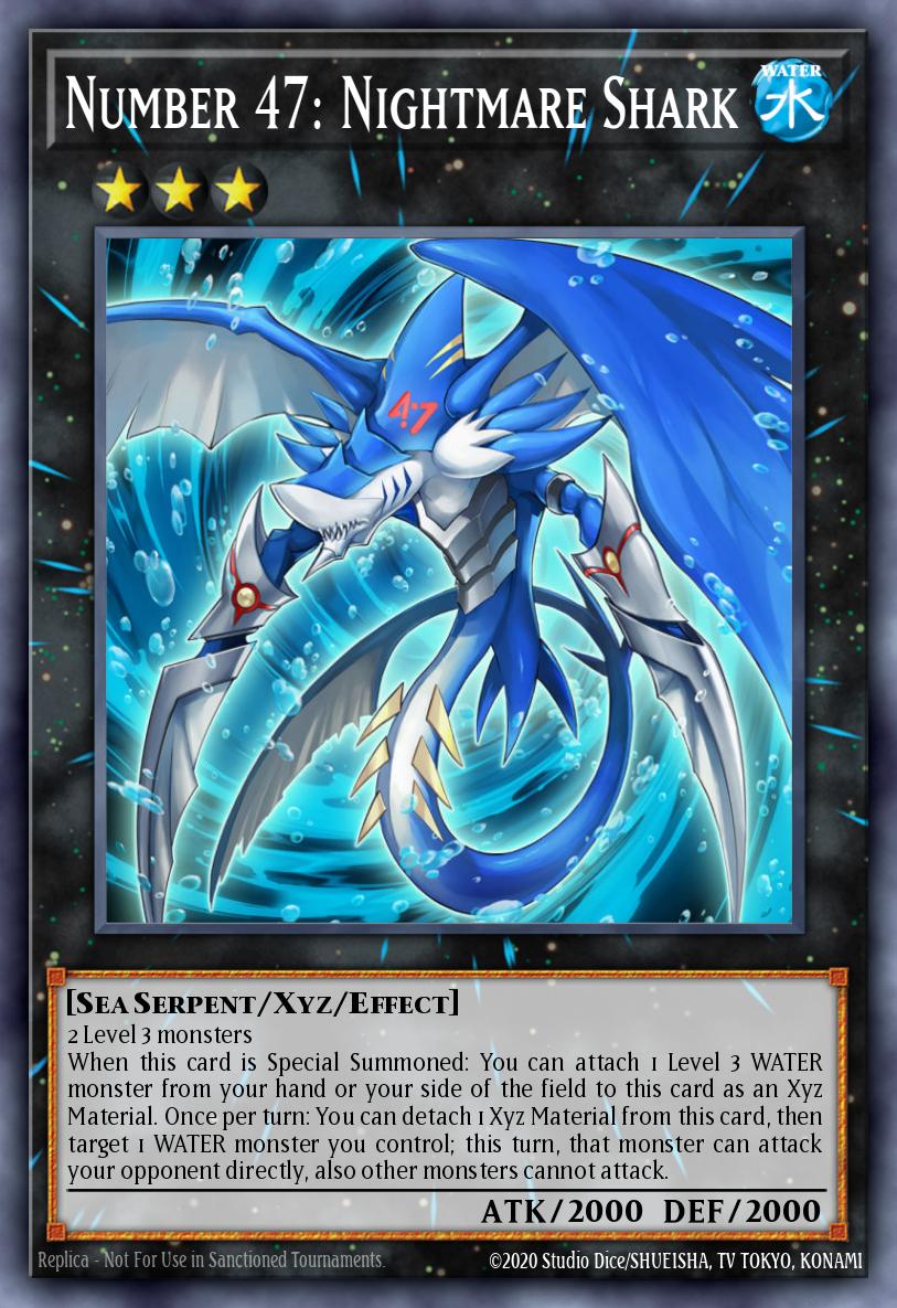 Number 47: Nightmare Shark - CT11-EN004 - Super Rare - NM