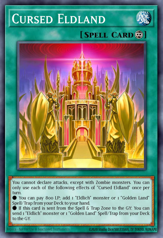 Cursed Eldland - MGED-EN048 - Premium Gold Rare - NM