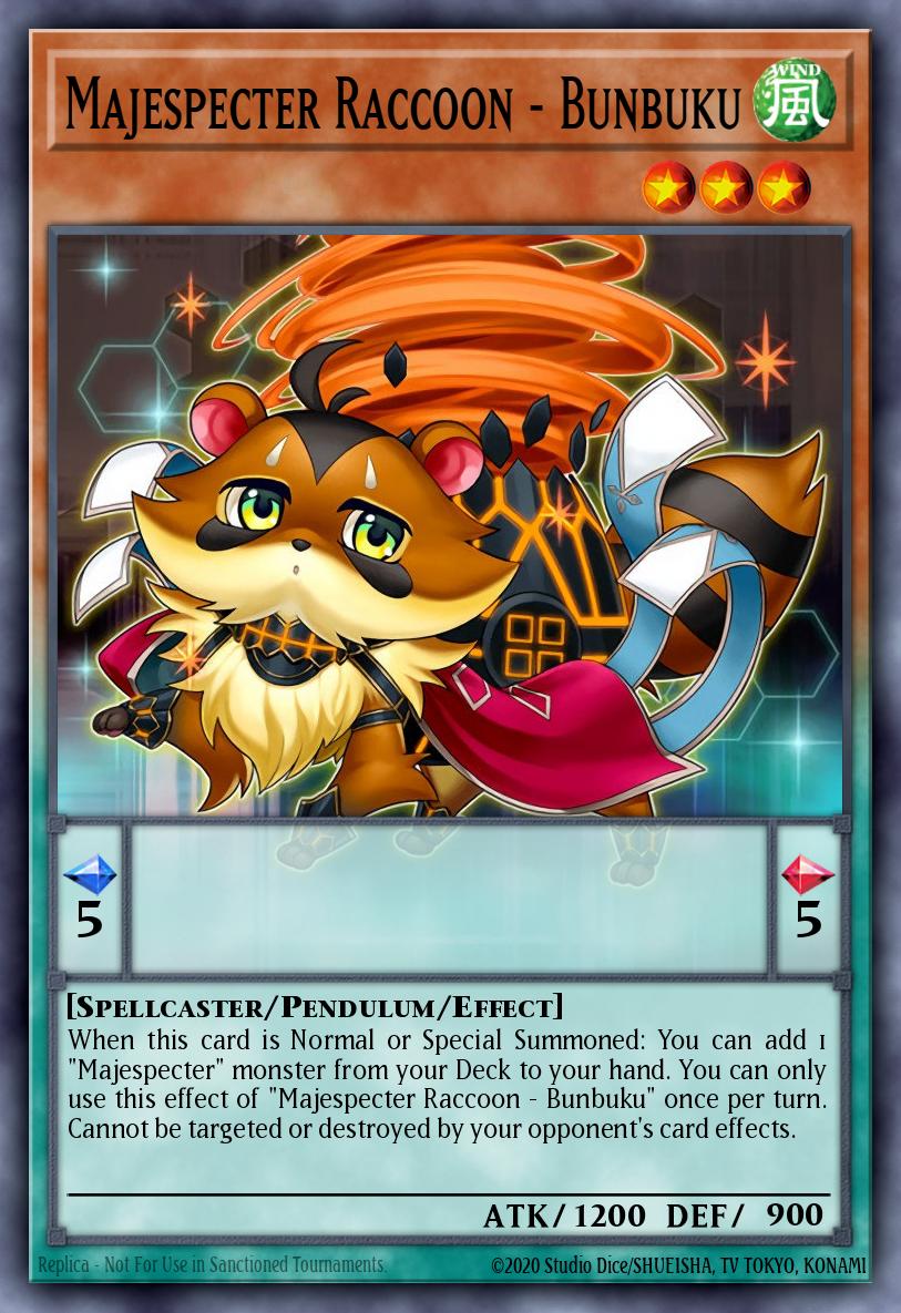 Majespecter Raccoon - Bunbuku - RA04-EN259 - Quarter Century Secret Rare - NM