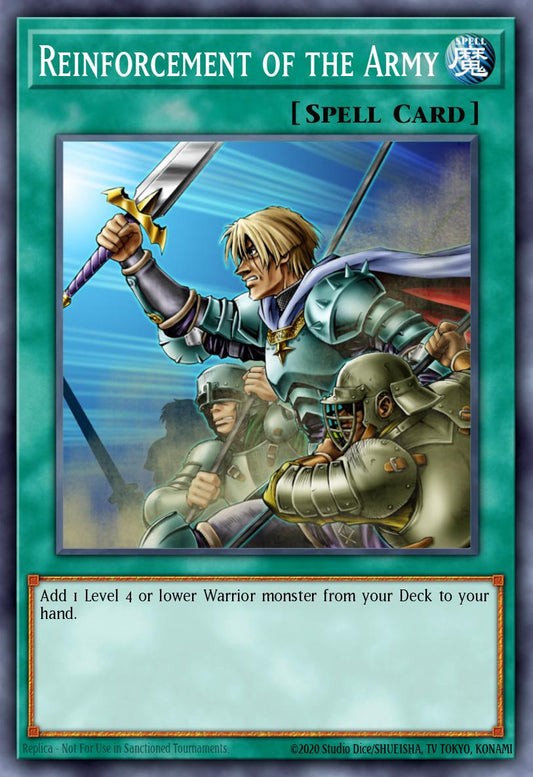 Reinforcement of the Army - RA01-EN051 - Quarter Century Secret Rare - NM