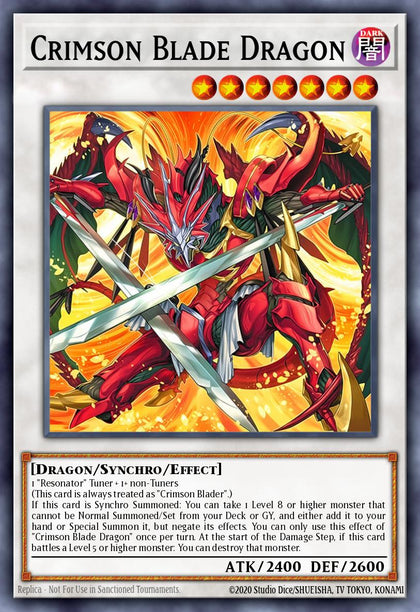 Crimson Blade Dragon - BLZD-EN037 - Ultra Rare - NM